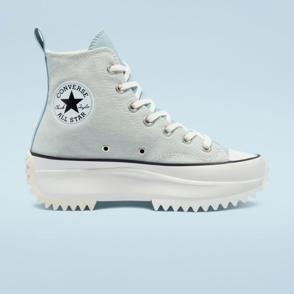 Converse Summer Denim Run Star Hike Blue Casual Lifestyle - Picture 7 of 12